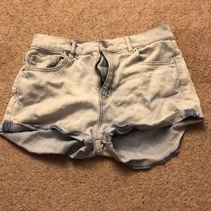 Denim shorts